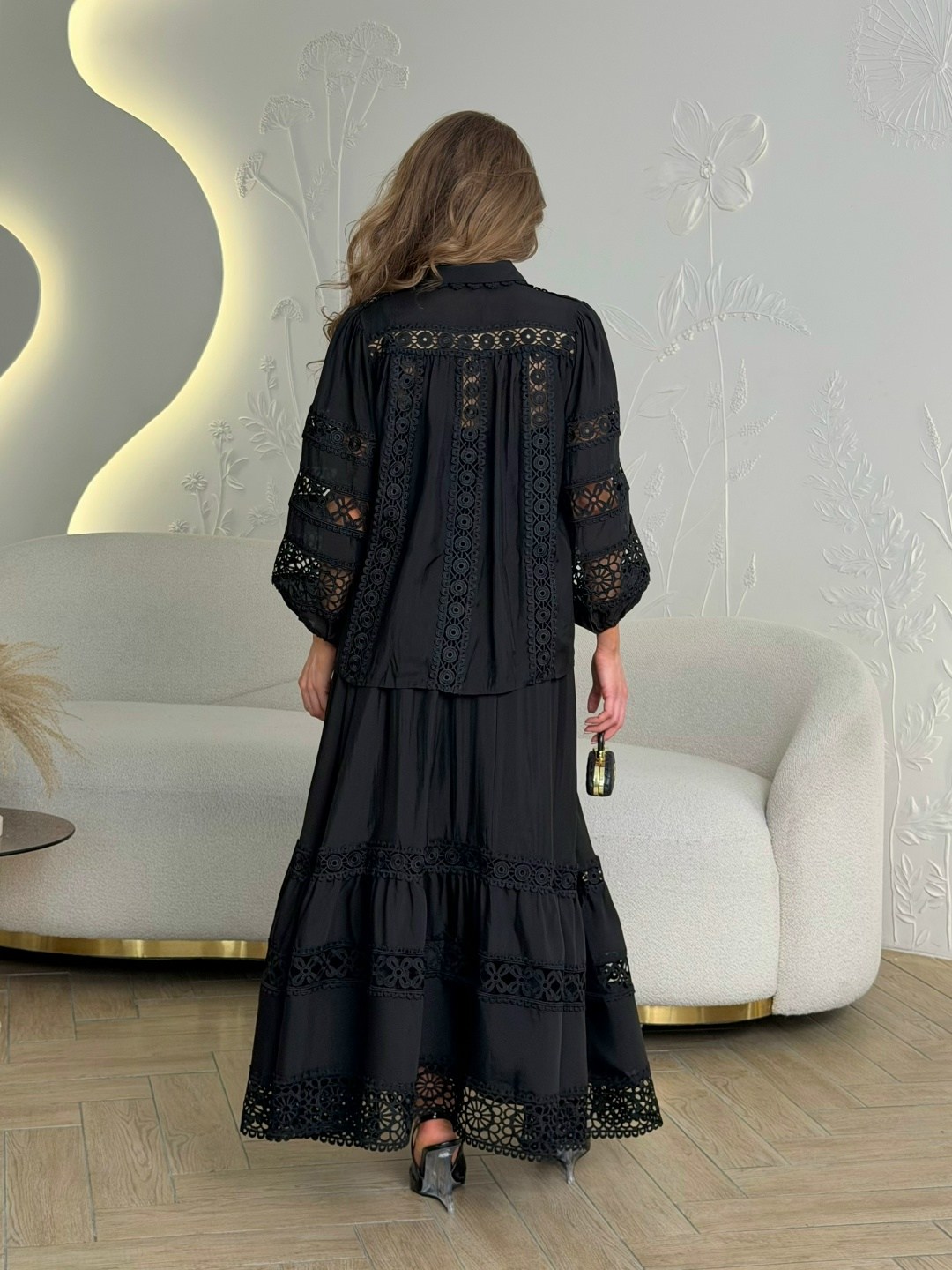 кружевной костюм,костюм с юбкой,кружевное платье,платье,стильное платье