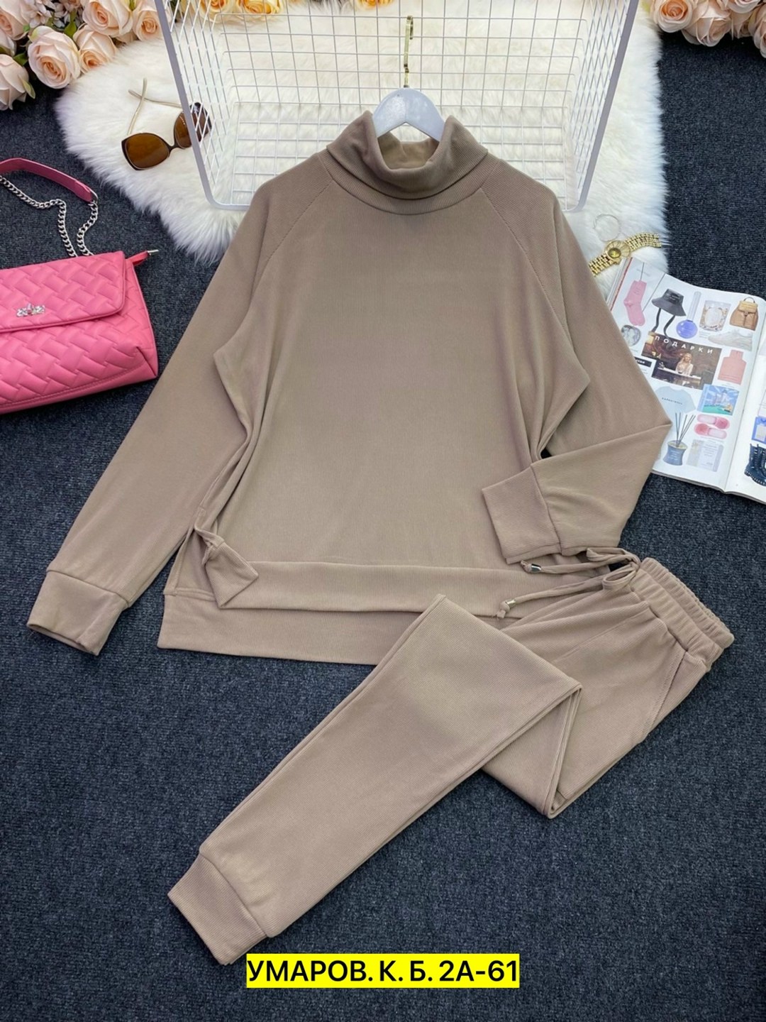 теплый трикотажный костюм,костюм двойка кашемир,трикотажные костюмы женские,костюм вязаный трикотажный теплый с брюками eva coosh,трикотажные костюмы