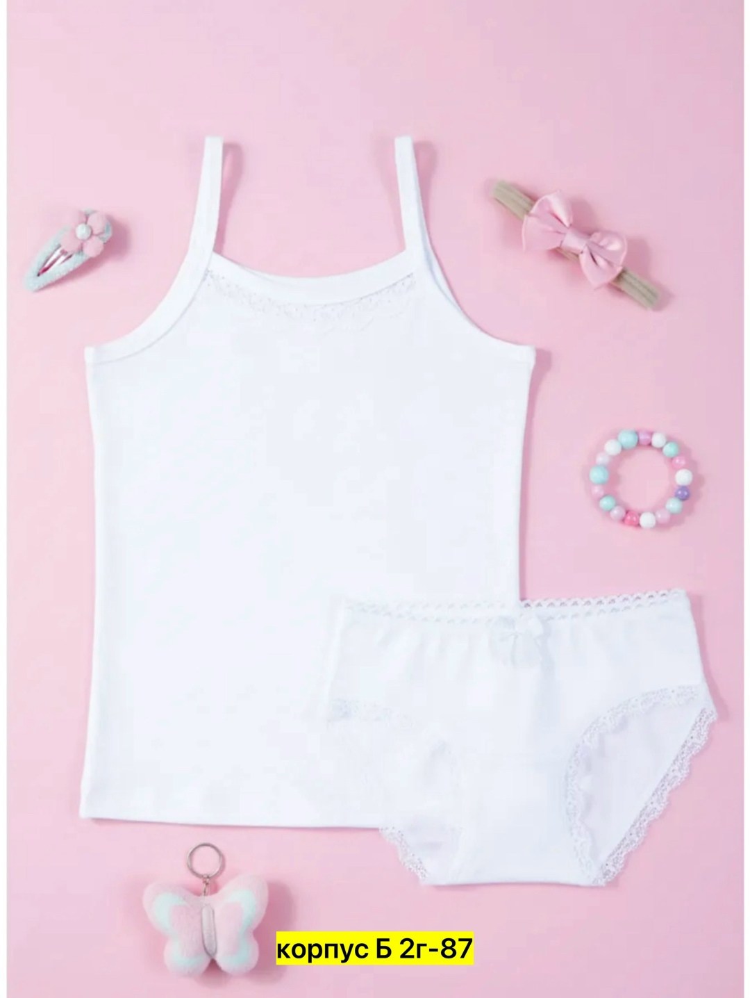 комплект нижнего белья для девочек,комплект майка и трусы для девочки elephant kids,трусы для девочки,девочки нижнее бельё,детское нижнее белье для девочек