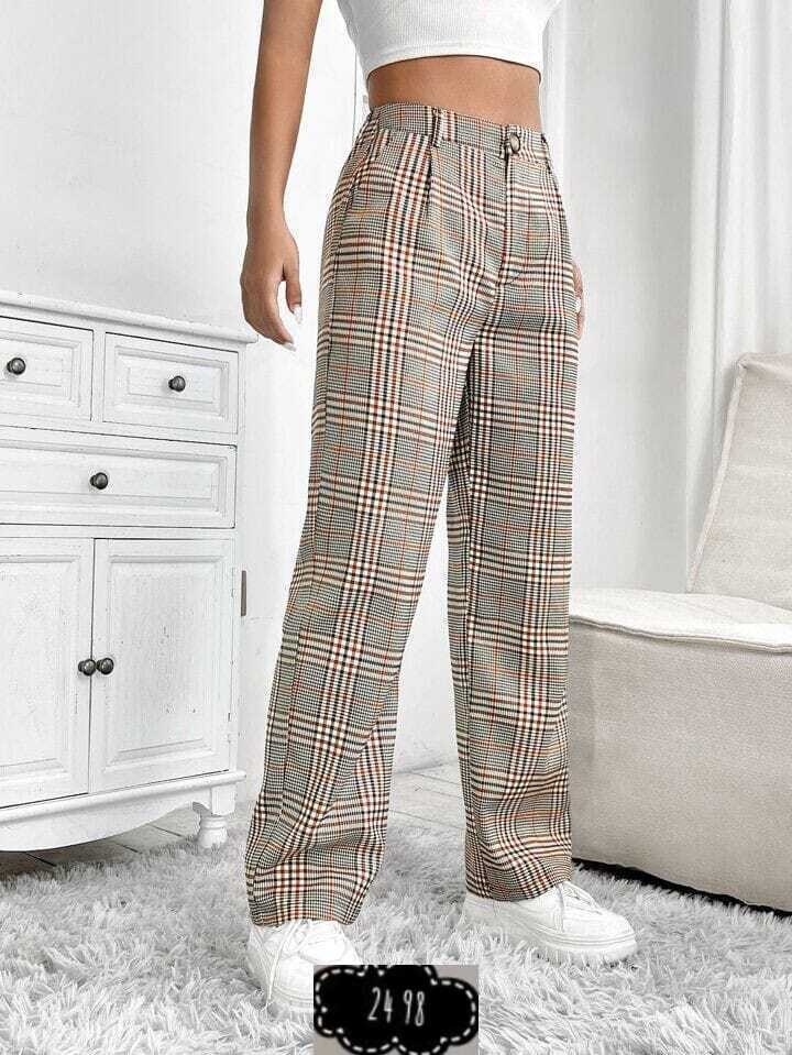 брюки в клетку,брюки в клетку с карманами,теплые брюки в клетку женские,штаны в клетку,широкие брюки в клетку