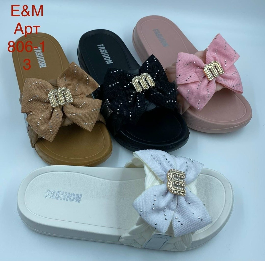 шлепанцы женские,шлепанцы женские 2026,,шлепанцы с бантами,женские шлепки