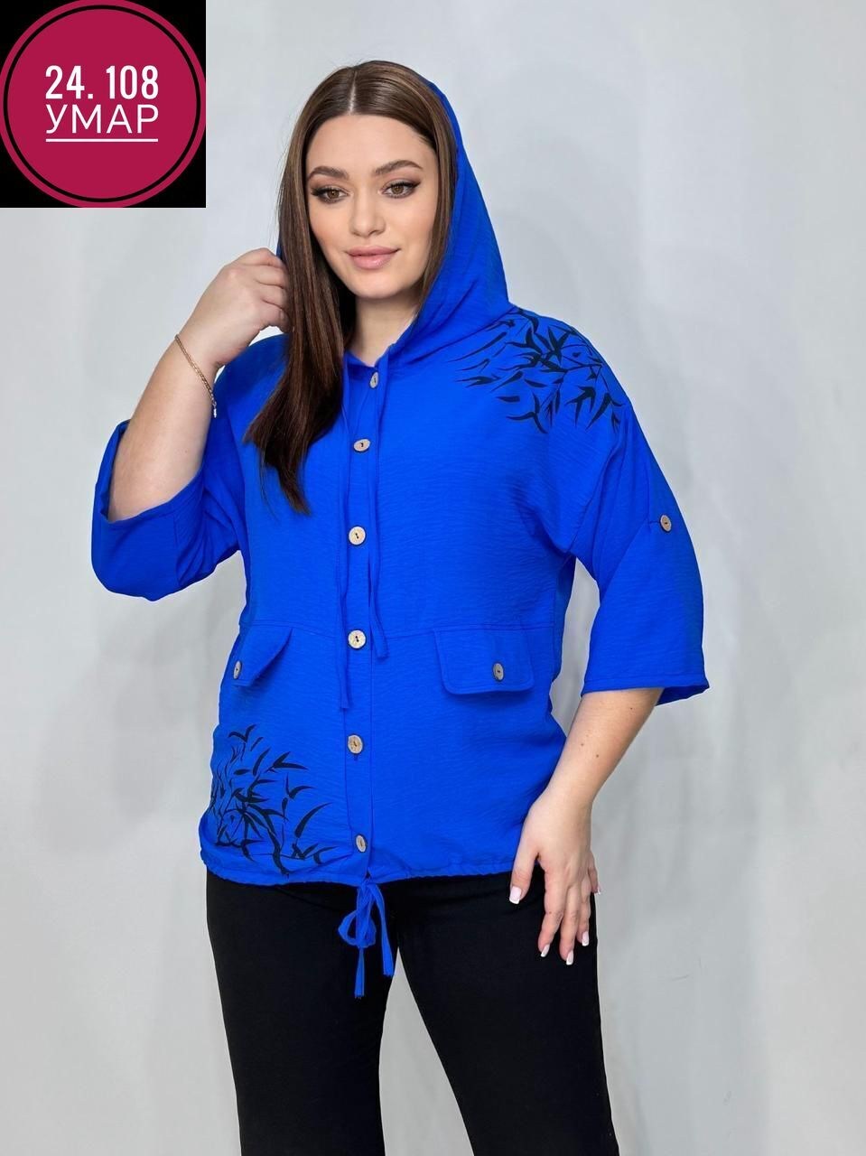 легкая женская блузка,блузка с капюшоном,туника нарядная,женская кофта,блузка летняя