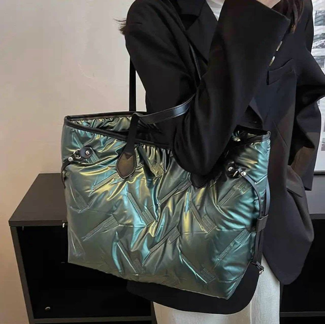 сумка шоппер стеганая болоньевая,модная женская сумка,сумка шоппер стеганая дутая болоньевая,сумка,сумка шоппер женская дутая стеганая большая