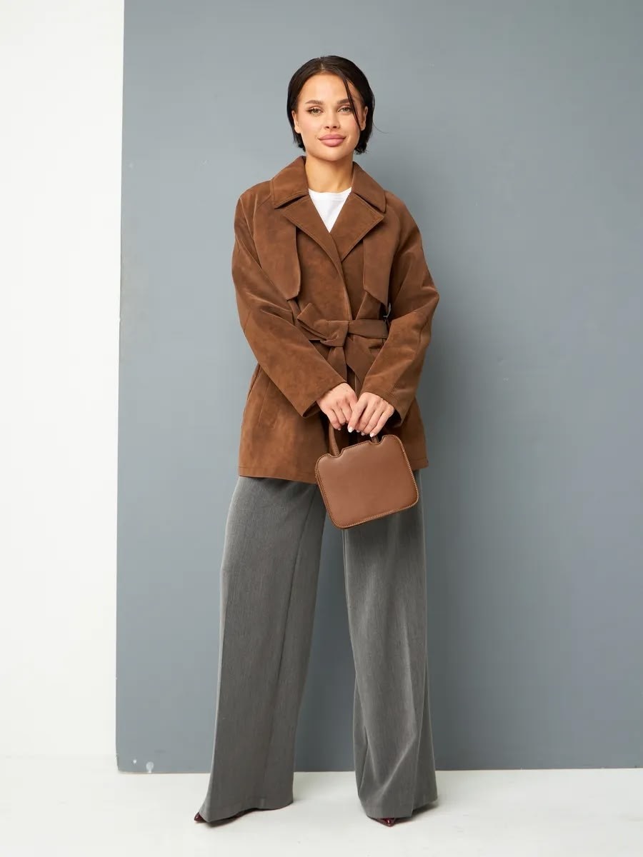 замшевая куртка,женская куртка из замши шоколад,куртка замшевая демисезонная,замшевая куртка с поясом,куртка замшевая женская