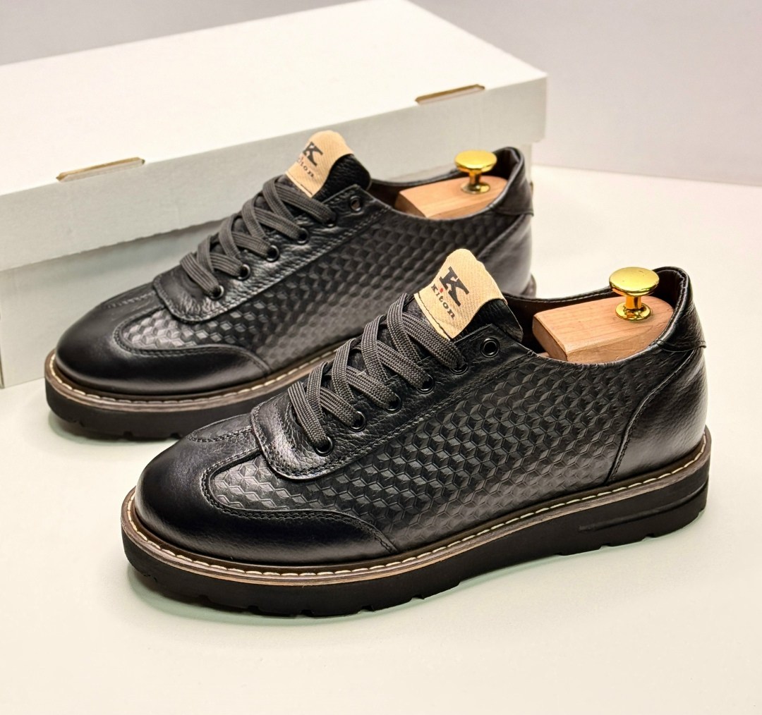 ,кроссовки мужские ierdi ie001 черные 39 ru,мужские кроссовки,мужские кожаная кроссовки,мужская