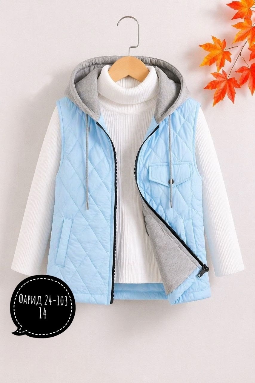 жилет детский,теплый жилет,жилет утепленная,жилетка на синтепоне,жилет утепленный diel детский