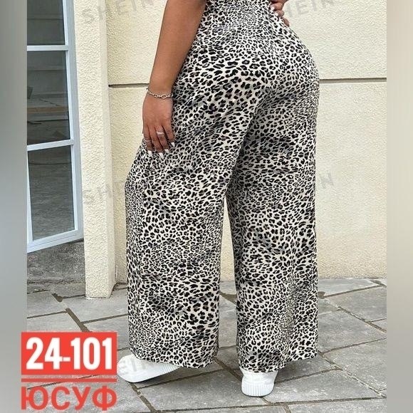 женские широкие брюки с леопардовым принтом,леопардовые брюки,брюки с леопардовым принтом,леопардовый штаны,леопардовые брюки из полиэстера