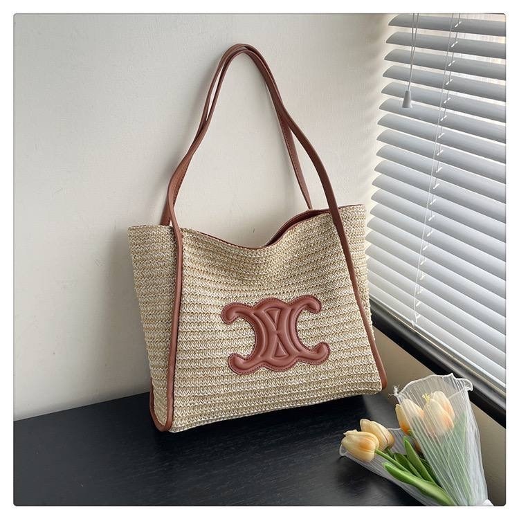 сумка летняя,плетеная сумка,модная сумка,большая вместительная сумка тоут,женская соломенная сумка