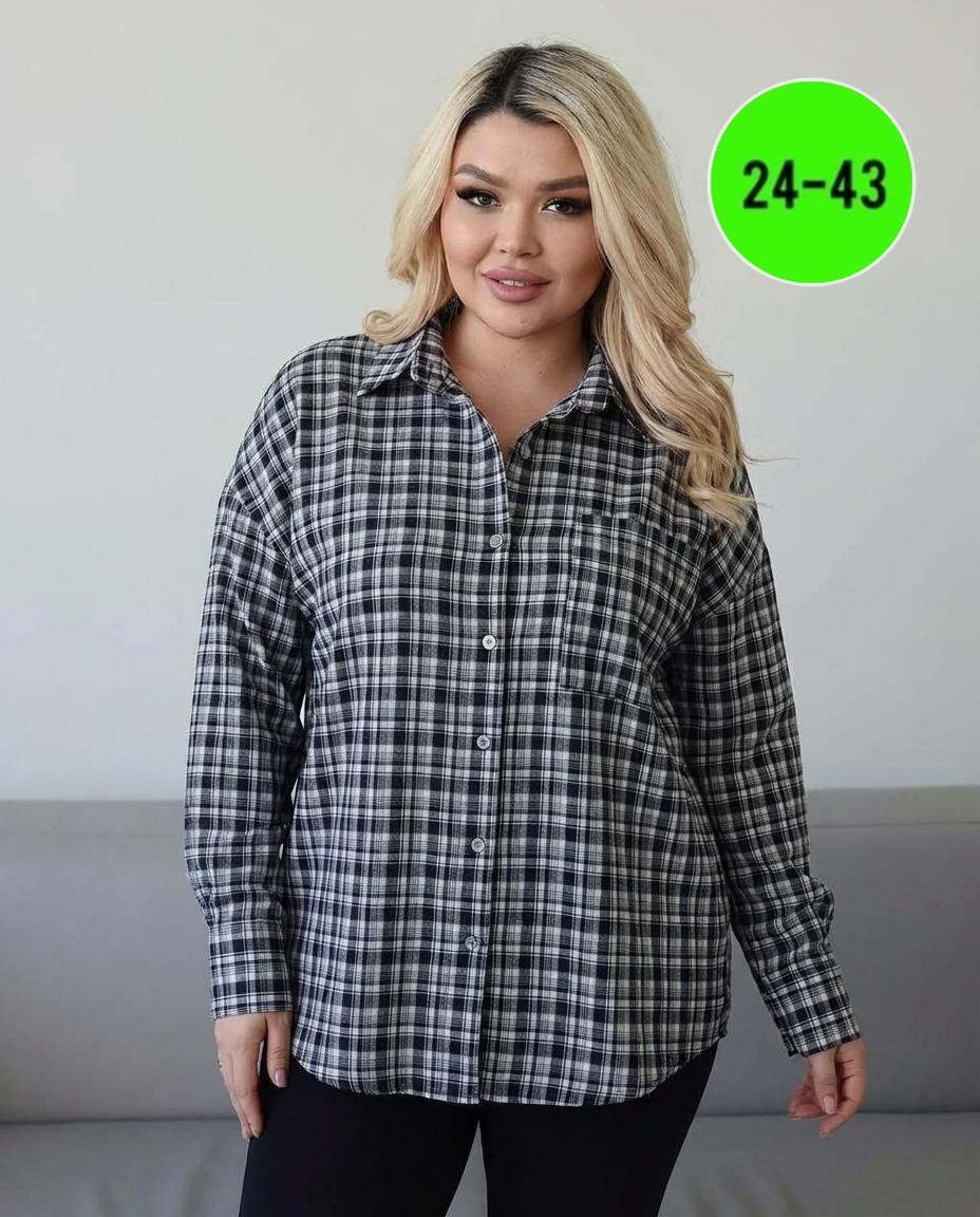 рубашка женская,женская рубашка больших размеров,рубашка удлиненная,рубашка женская в клетку,рубашка свободного кроя