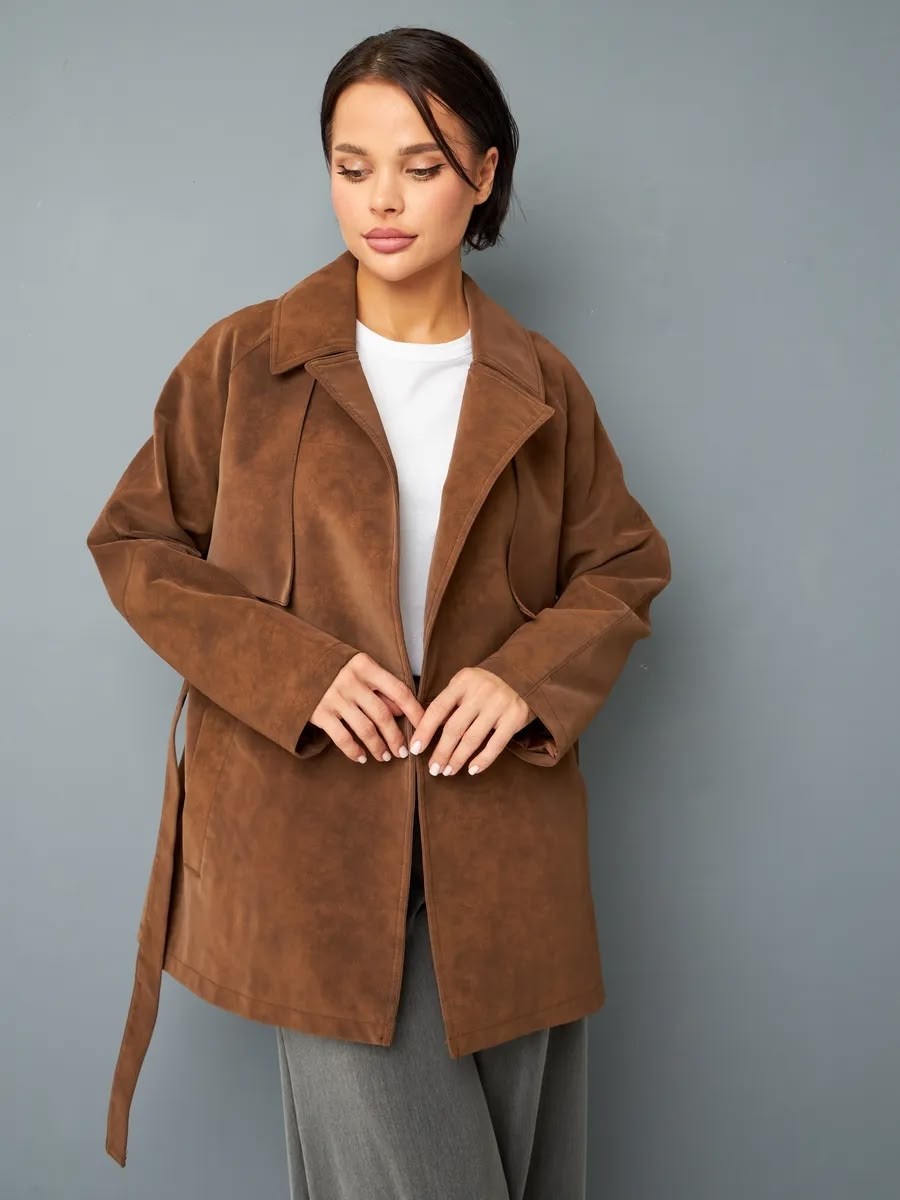 замшевая куртка,женская куртка из замши шоколад,куртка замшевая демисезонная,замшевая куртка с поясом,куртка замшевая женская