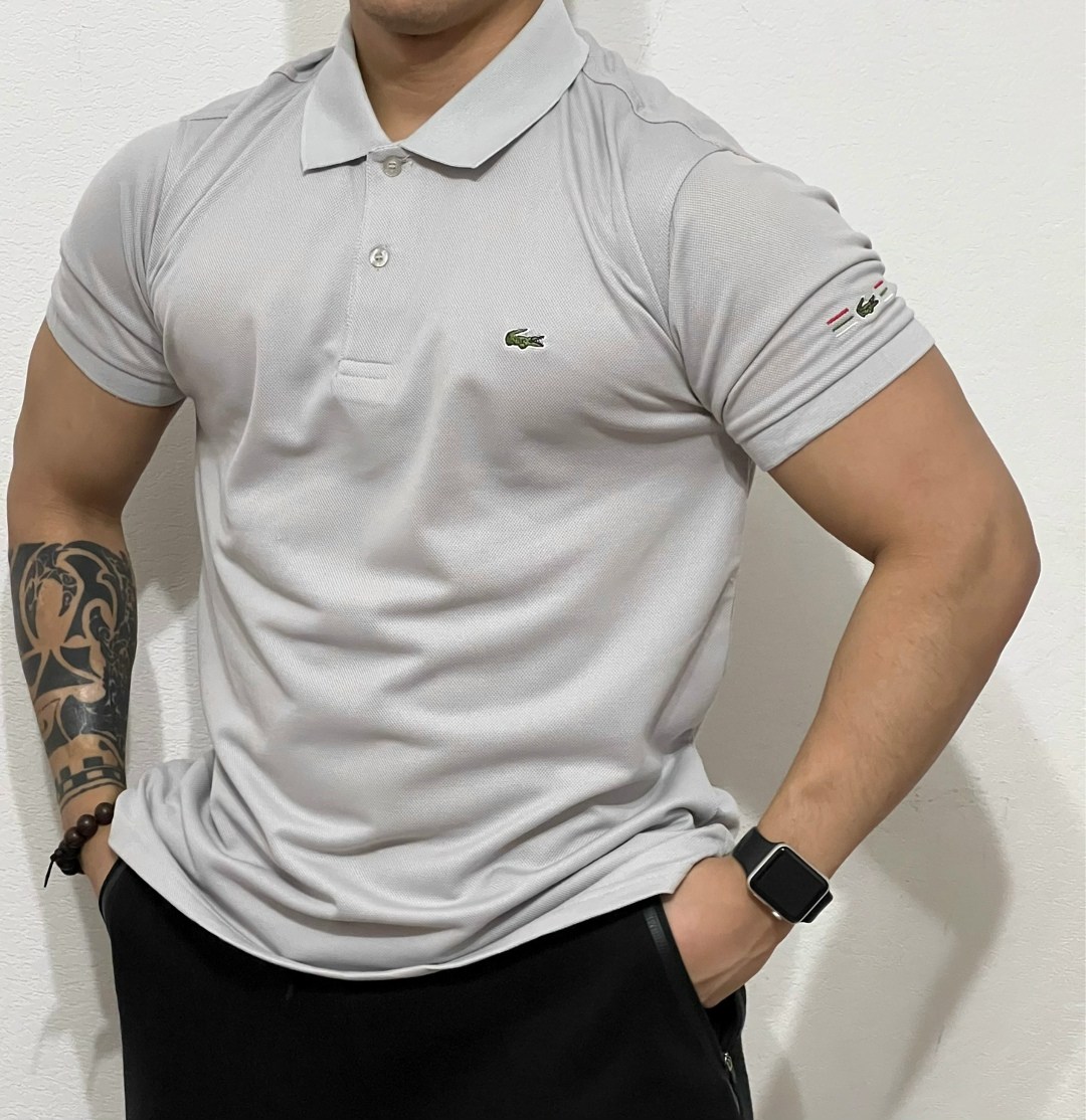мужская футболка поло,поло лакост серая,футболка мужская серая,классическая футболка поло,футболки для мужчин