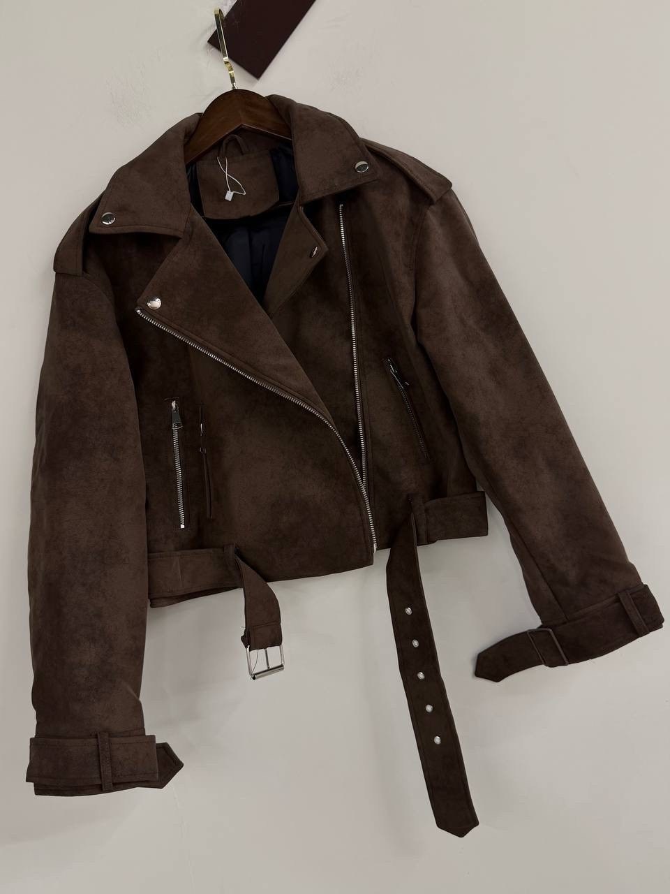 косуха кожаная куртка оверсайз saint shine,куртка косуха женская оверсайз с поясом коричневая,куртка косуха,косуха из эко замши оверсайз коричневая joyforyou,замшевая куртка