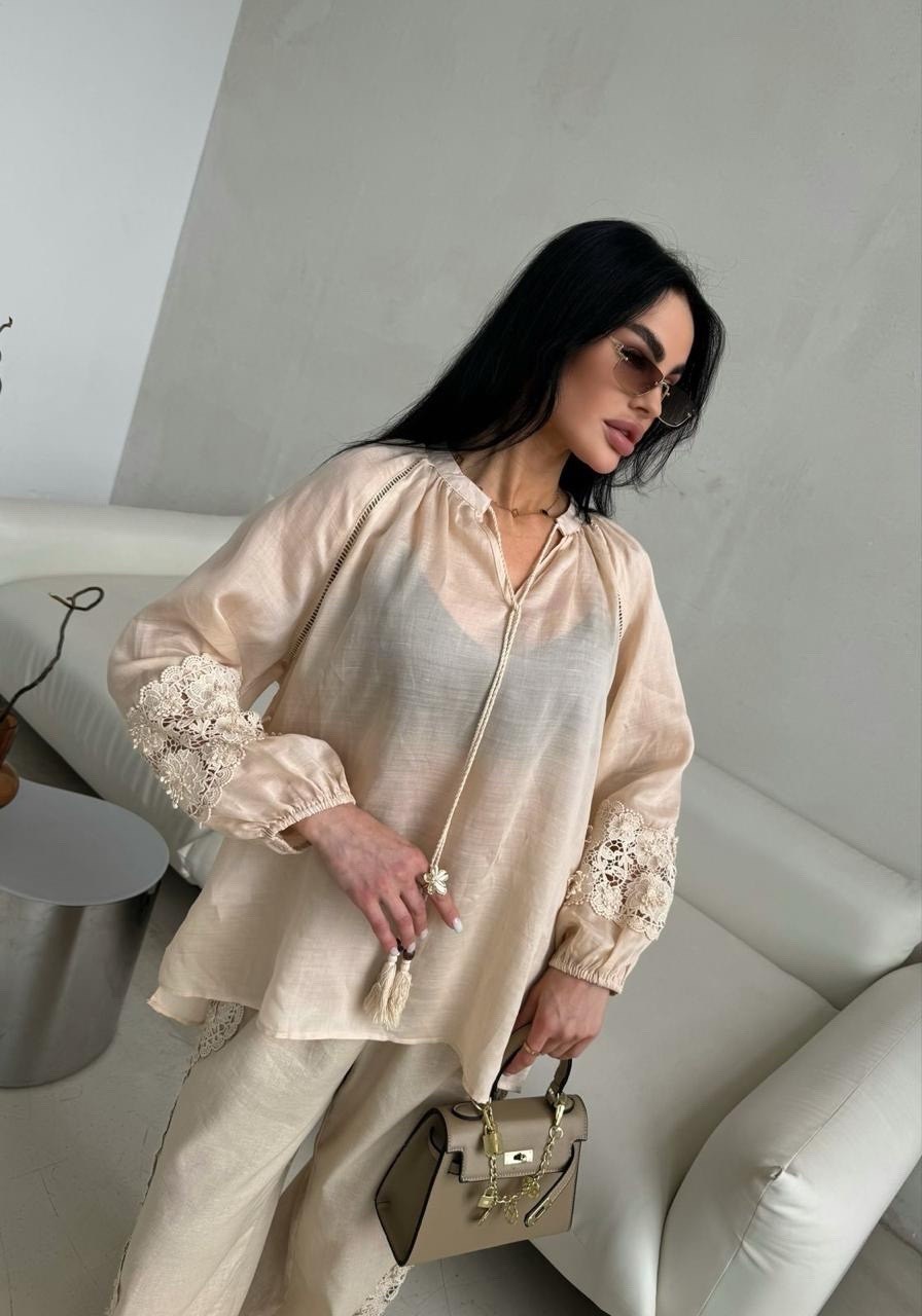 льняной костюм,льняной костюм женский,льняной брючный костюм,модная ,костюм miu miu