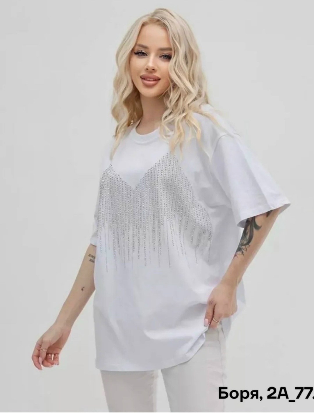 футболка оверсайз со стразам,футболка женская оверсайз со стразами,футболка со стразами оверсайз нарядная,футболка оверсайз базовая со стразами,футболка оверсайз базовая со стразами fashion nik