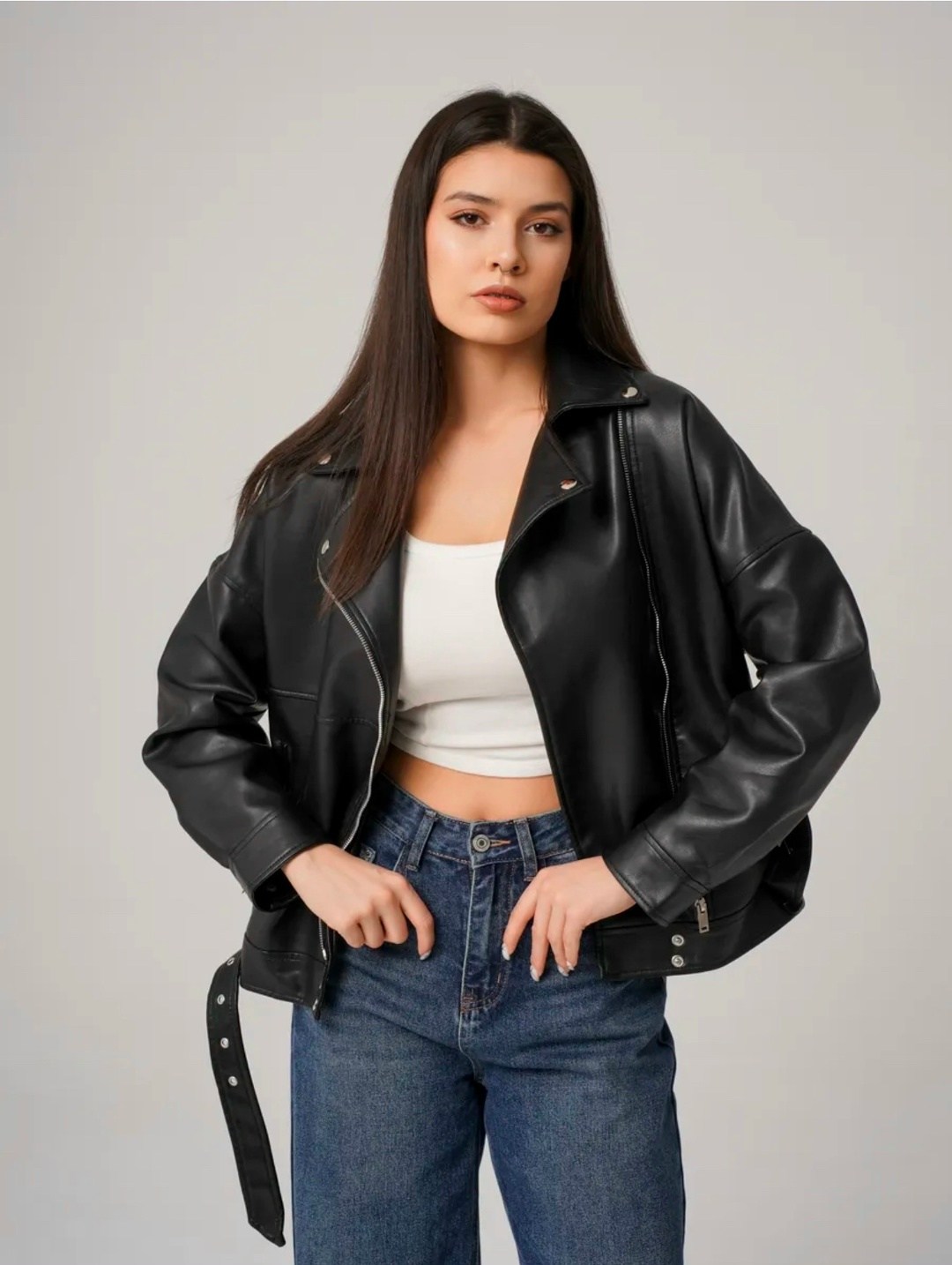 косуха женская куртка кожаная oversize,косуха женская кожаная куртка оверсайз,косуха кожаная куртка весенняя оверсайз zoya blv,куртка-косуха oversize из искусственной кожи,косуха куртка женская кожана