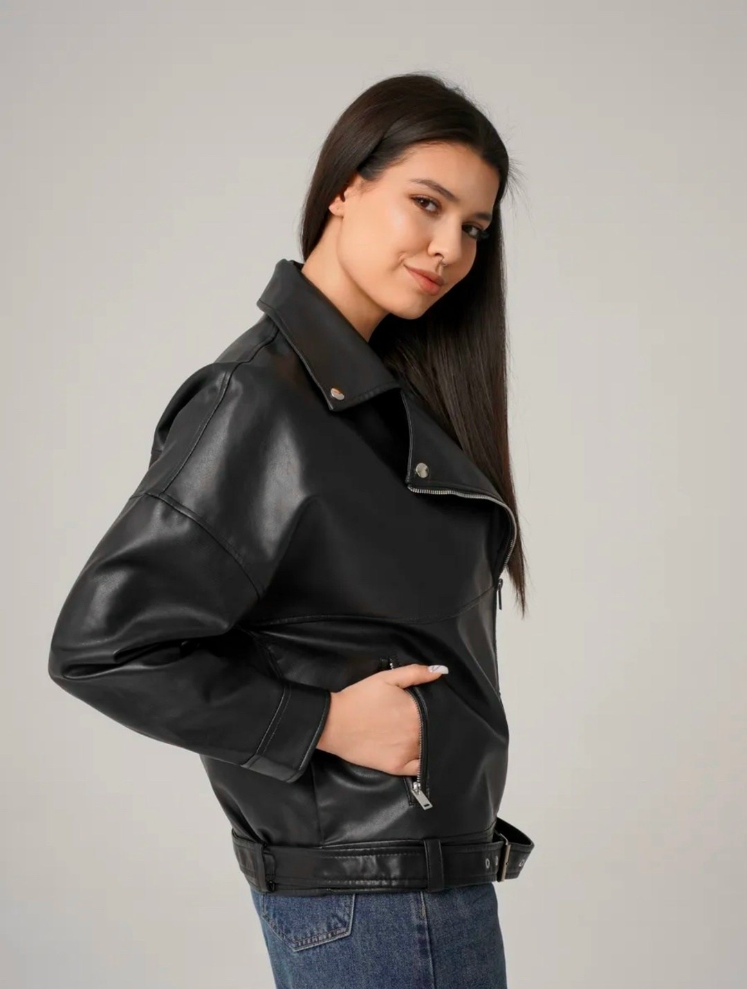 косуха женская куртка кожаная oversize,косуха женская кожаная куртка оверсайз,косуха кожаная куртка весенняя оверсайз zoya blv,куртка-косуха oversize из искусственной кожи,косуха куртка женская кожана