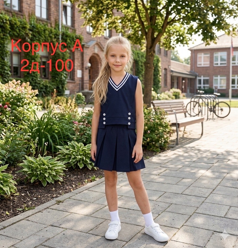костюм для школьный,жилет школьная,костюм-двойка школьный для девочки юбка и жилет цвет тёмно-синий,жилет и юбка,школьные сарафаны