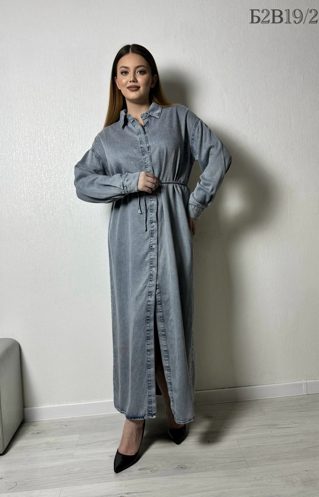 платье рубашка джинсовое длинное офисное макси в пол aisha collection,джинсовая платье,джинсовое платье женское,платья,женские длинные платья