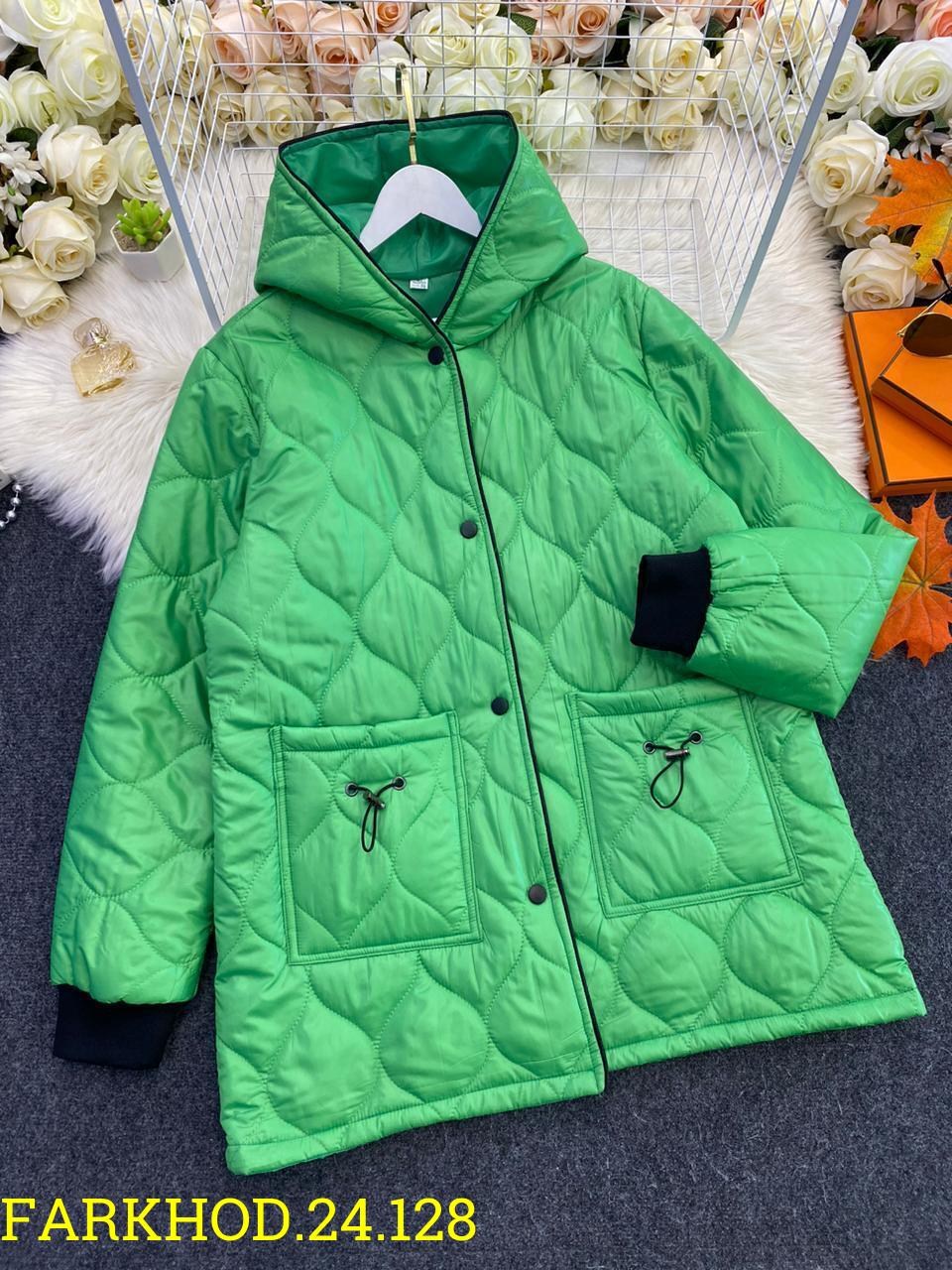 стеганая куртка с капюшоном 64-72,куртка демисезонная,куртка женская,женская демисезонная куртка,куртка зимний с капюшоном