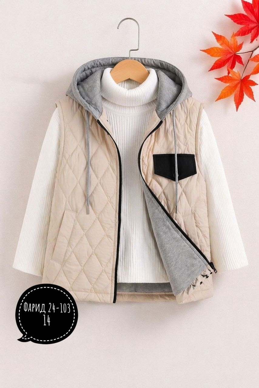 жилет детский,теплый жилет,жилет утепленная,жилетка на синтепоне,жилет утепленный diel детский