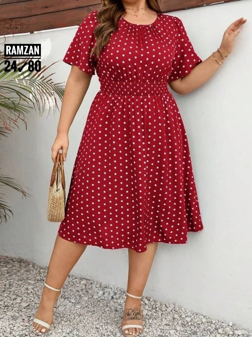 женские платья больших размеров,летние платья больших размеров,платья большие размеры,женское платье в горошек,платья в горошек