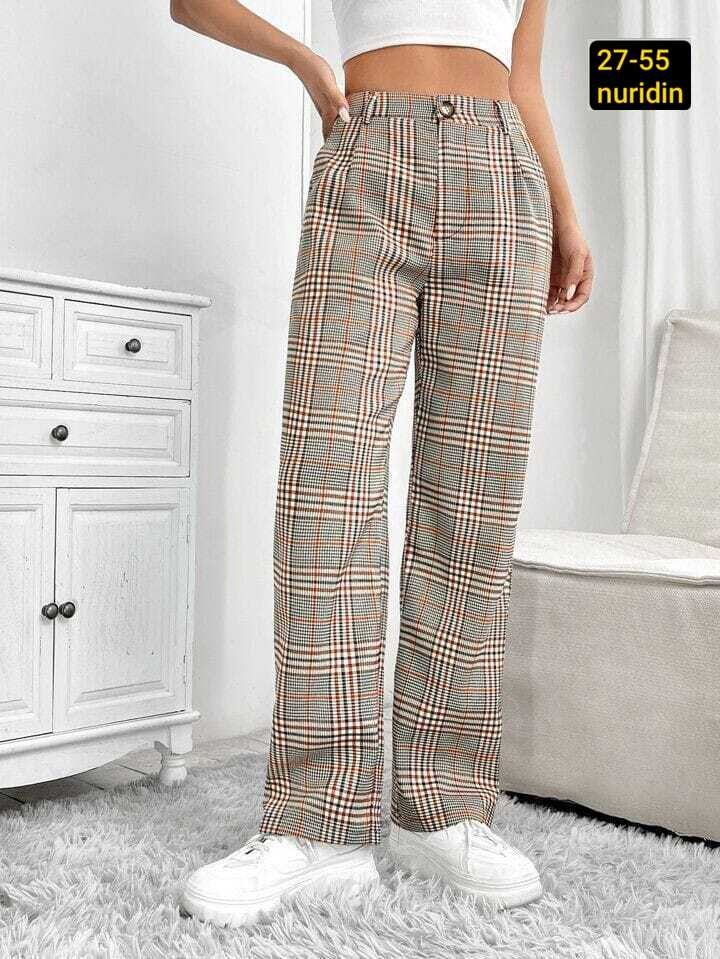 брюки в клетку,брюки в клетку с карманами,женские брюки,брюки женские клетчатые,клетчатые штаны широкие