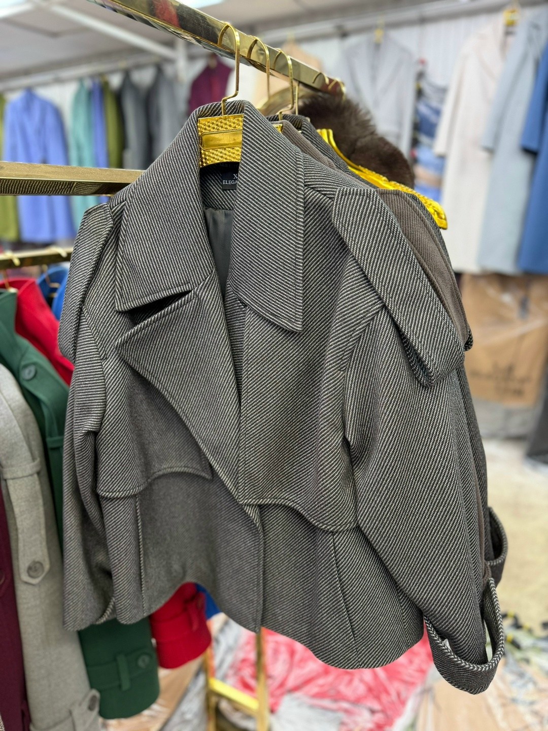 пальто женское,пальто короткое демисезонное оверсайз riscalda,полупальто,пальто и куртки,короткое пальто