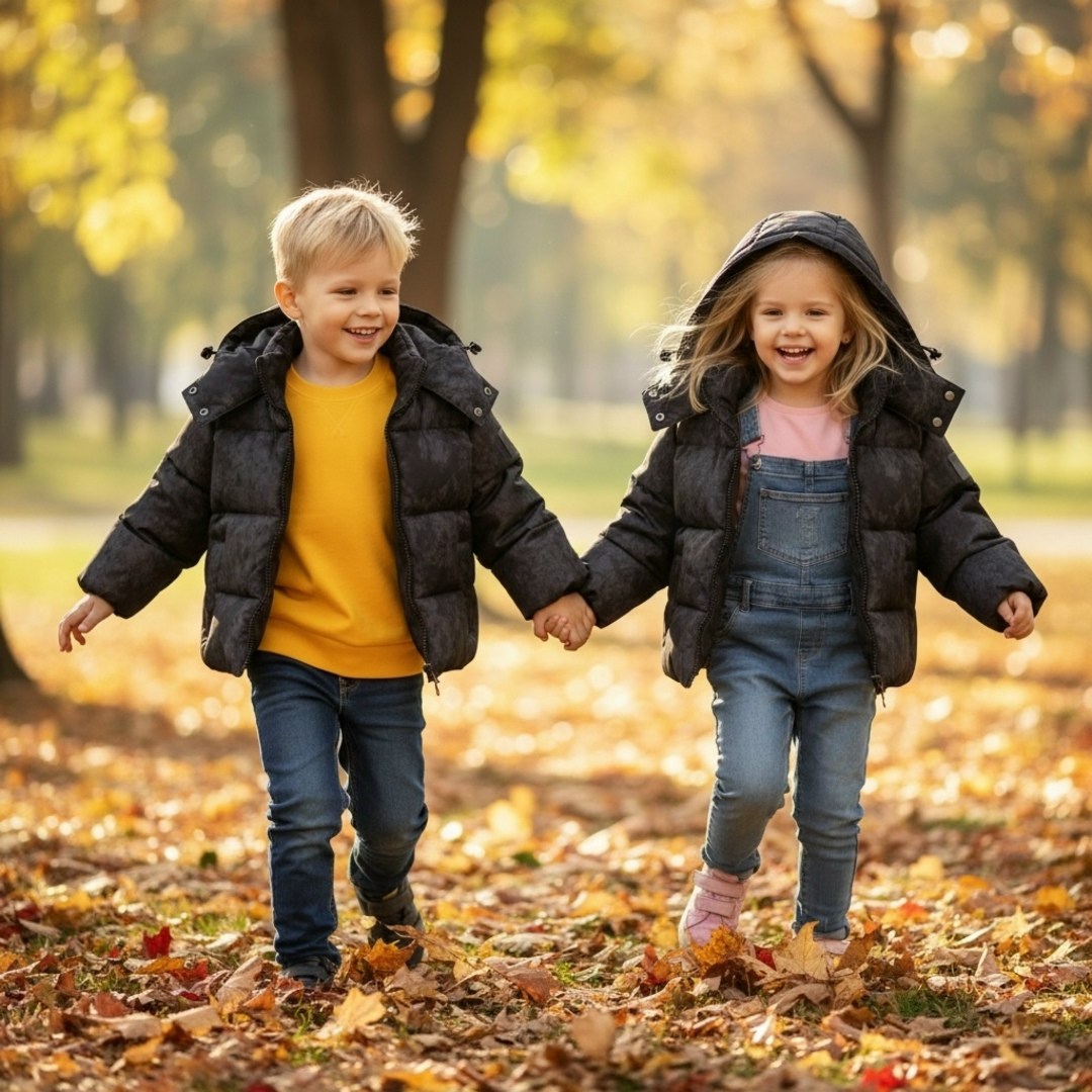 ребенок,дети гуляют осенью,осенняя прогулка,дети на прогулке,прогулка осенью