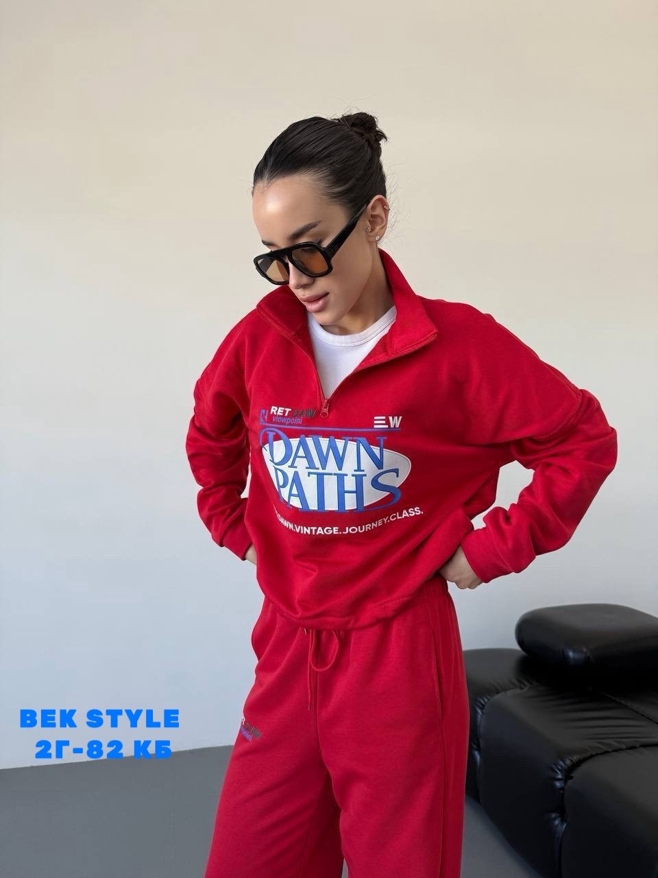 красные широкие джоггеры kaiia,женский спортивный костюм,спортивный костюм,спортивный костюм на флисе женский,спортивные штаны