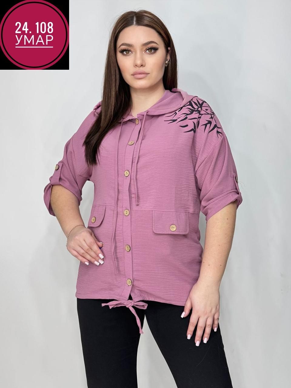 легкая женская блузка,блузка с капюшоном,туника нарядная,женская кофта,блузка летняя