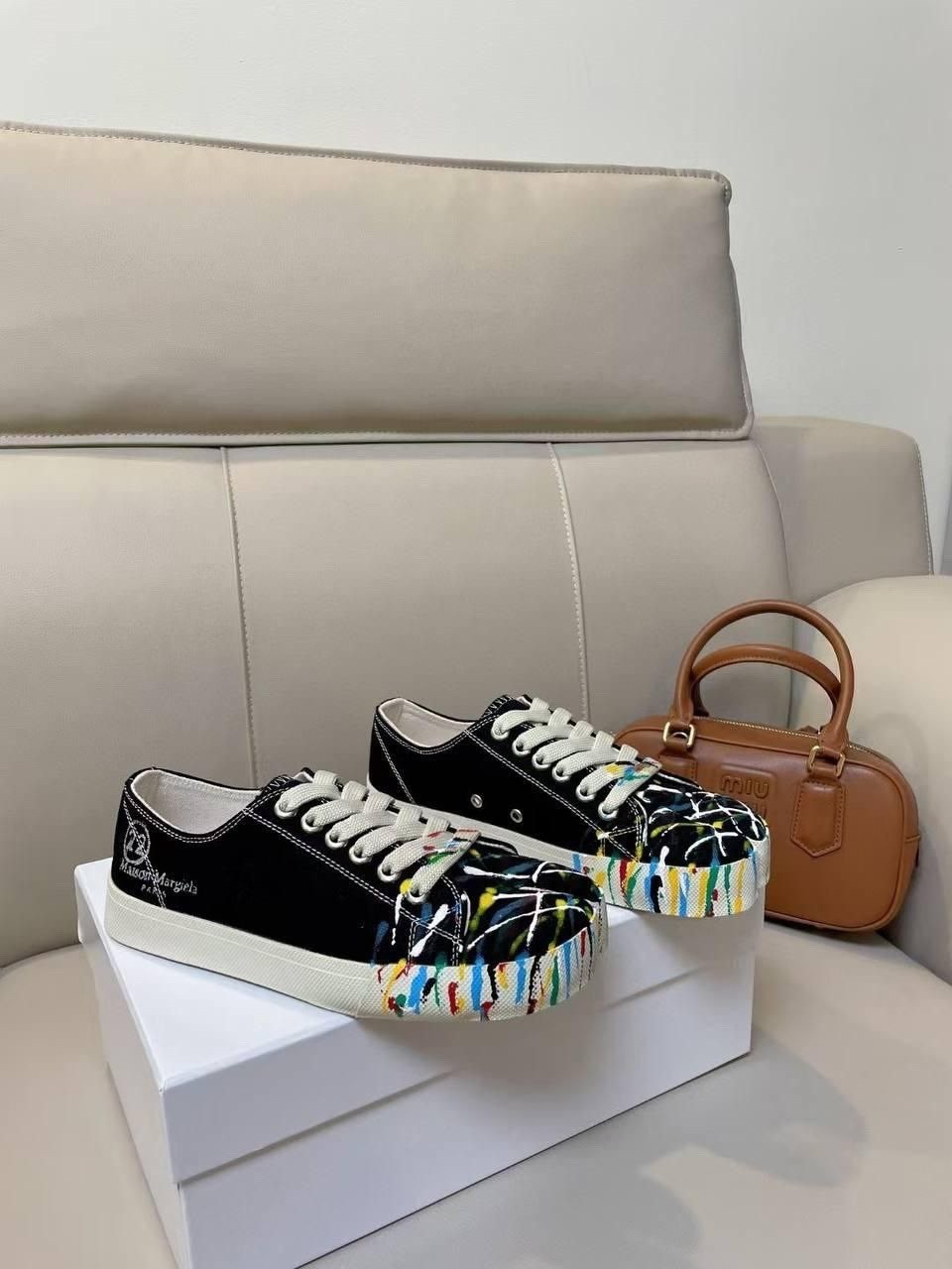 ,кеды стильные,кроссовки maison margiela replica, повседневные,maison margiela replica кеды