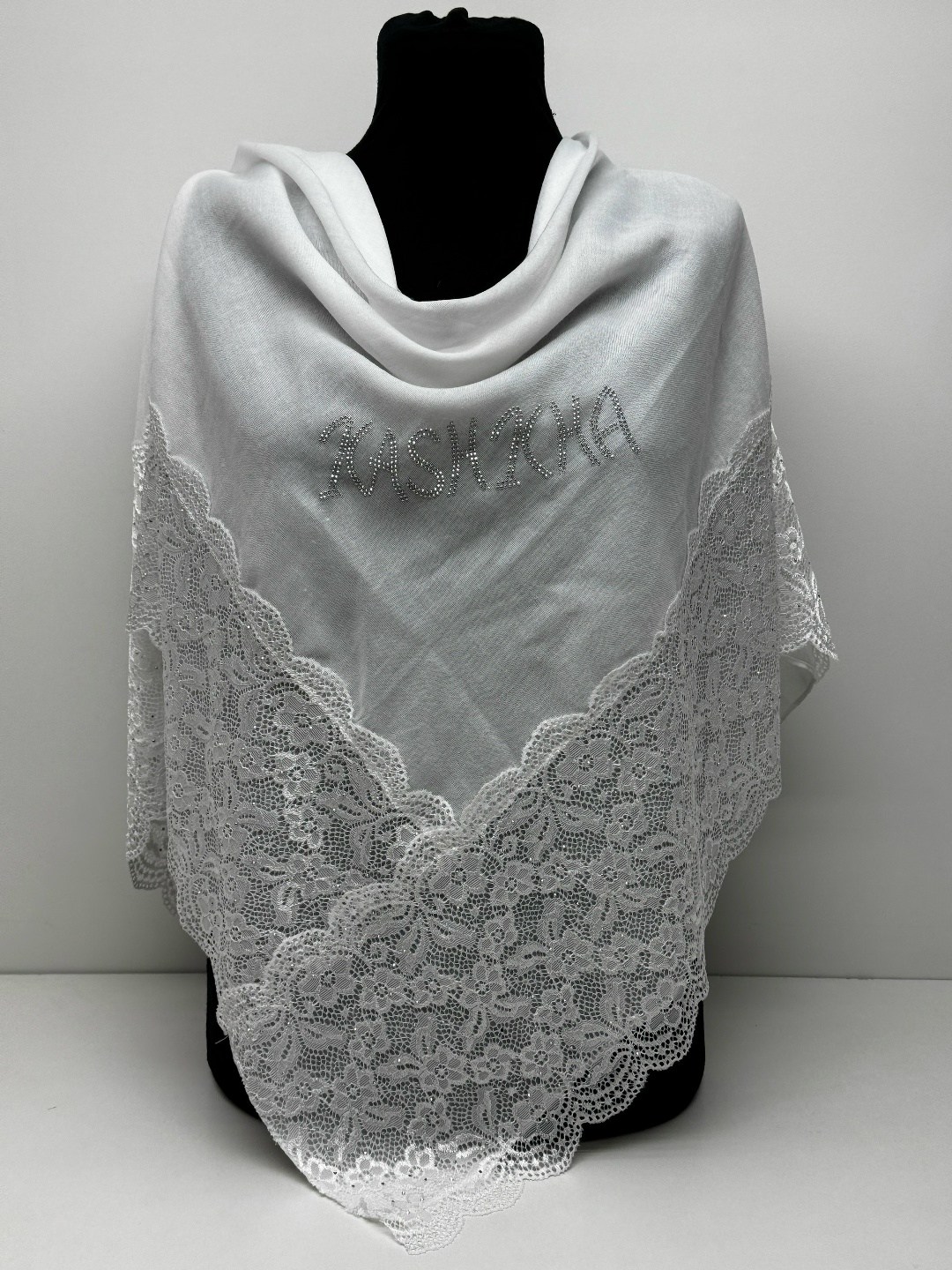 кружевной платок,платок для храма женский,кружевная фата,кружевная шаль,платок в храм