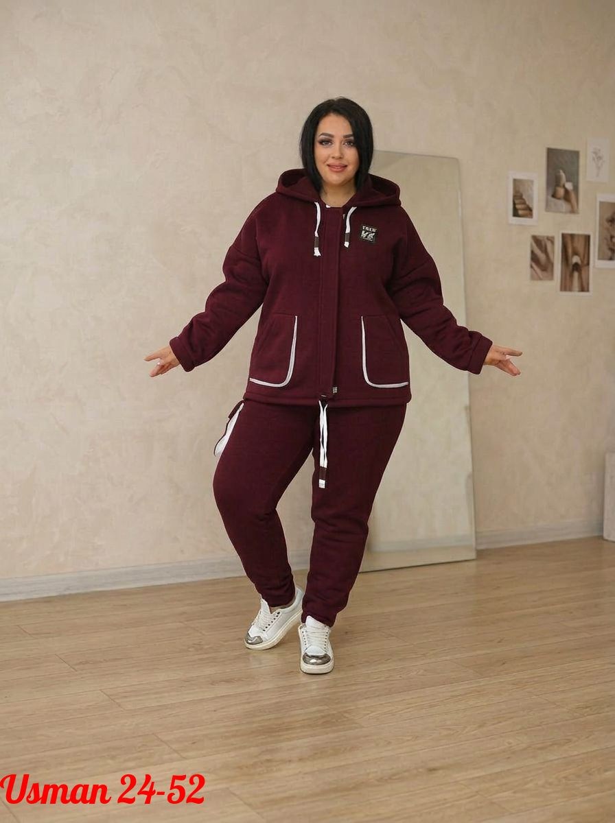 костюм двойка на флисе,костюм двойка женский на флисе,спортивный костюм больших размеров теплый,cпортивный костюм женский на флисе,костюм спортивный больших размеров теплый арт. 11631907