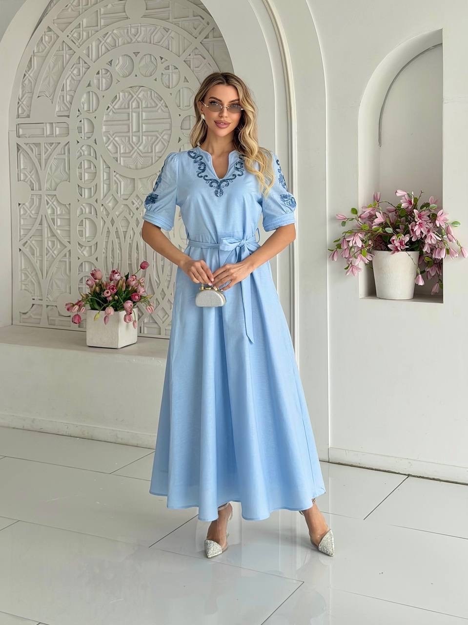платье голубое,модное платье,платье стильное,повседневные платья,платье женской