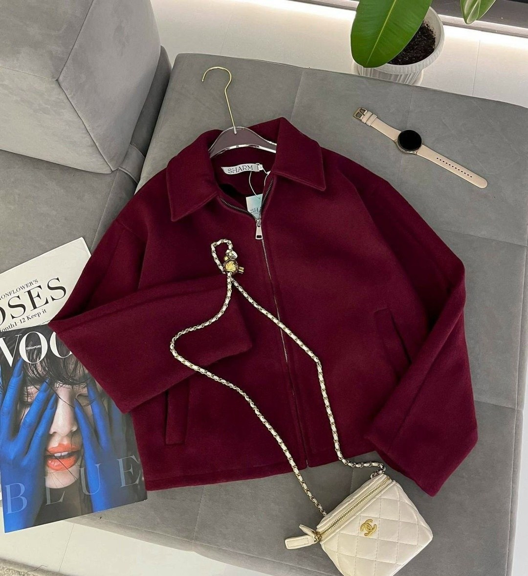 короткое пальто,повседневная куртка,модная куртка,короткая куртка,модная коричневая короткая шерстяная куртка для женщин