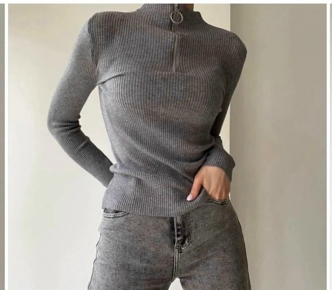 кофта женская,модная кофта,женская водолазка,водолазка лапша с молнией,свитер лапша