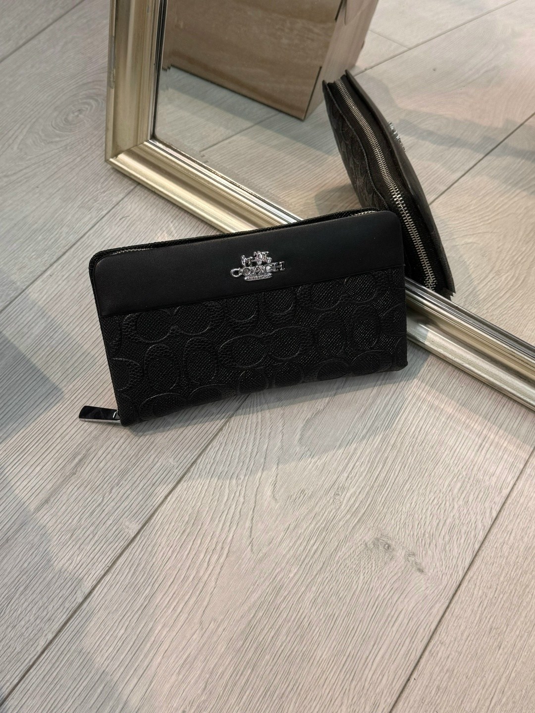 coach кошелек,coach кошелек мужской,мужские портмоне,coach black,кошелек на молнии coach