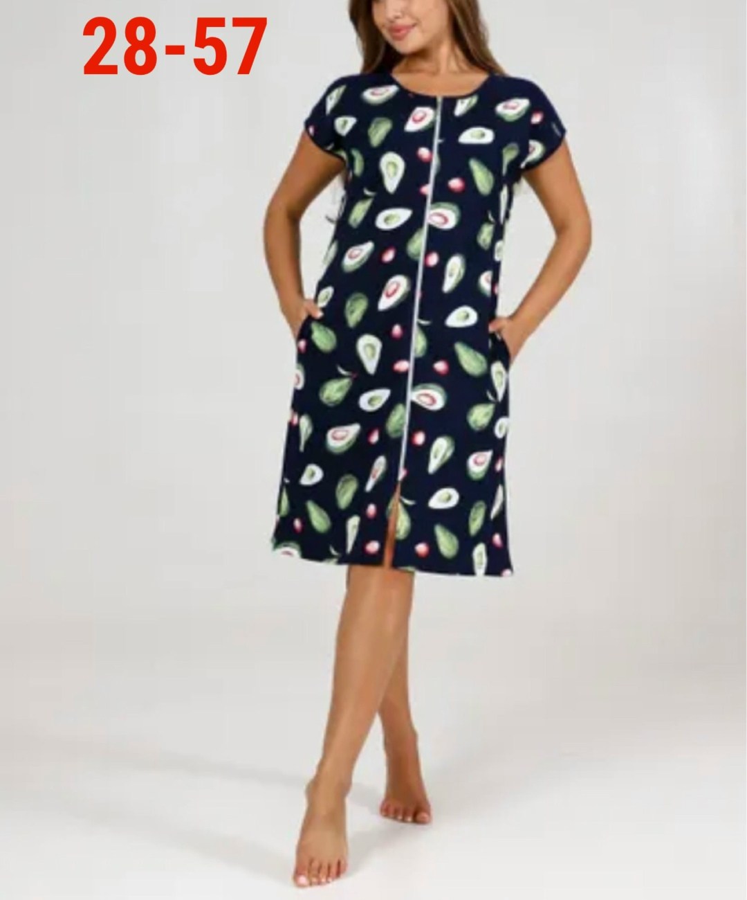 домашний халат летний на молнии,халат сити текс,халат женский,халат женский домашний на молнии,трикотажный халат