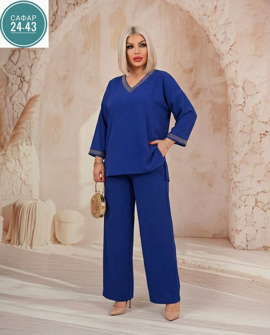 костюм брючный нарядный больших размеров ltmoda 365066989,костюм брючный нарядный больших размеров ltmoda,брючный женский костюм,женские костюмы больших размеров,брючный костюм с туникой женский