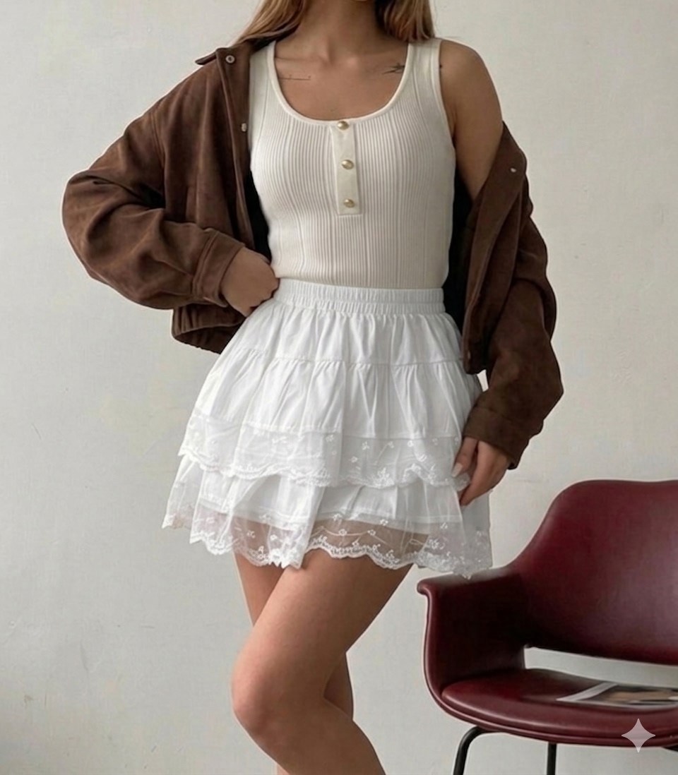 юбка с оборками,женская кружевная мини-юбка с оборками,кружевная юбка,юбка с рюшами,юбка