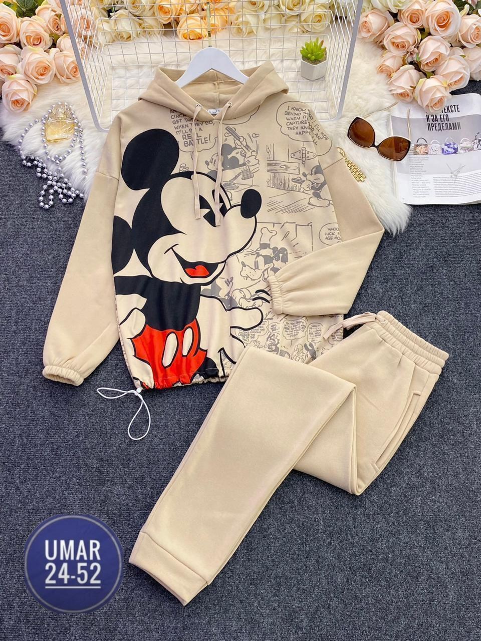 спортивный костюм с микки маусом женский,cпортивный костюм теплый,женский спортивный костюм на флисе,спортивный костюм микимаус женский,костюм на флисе