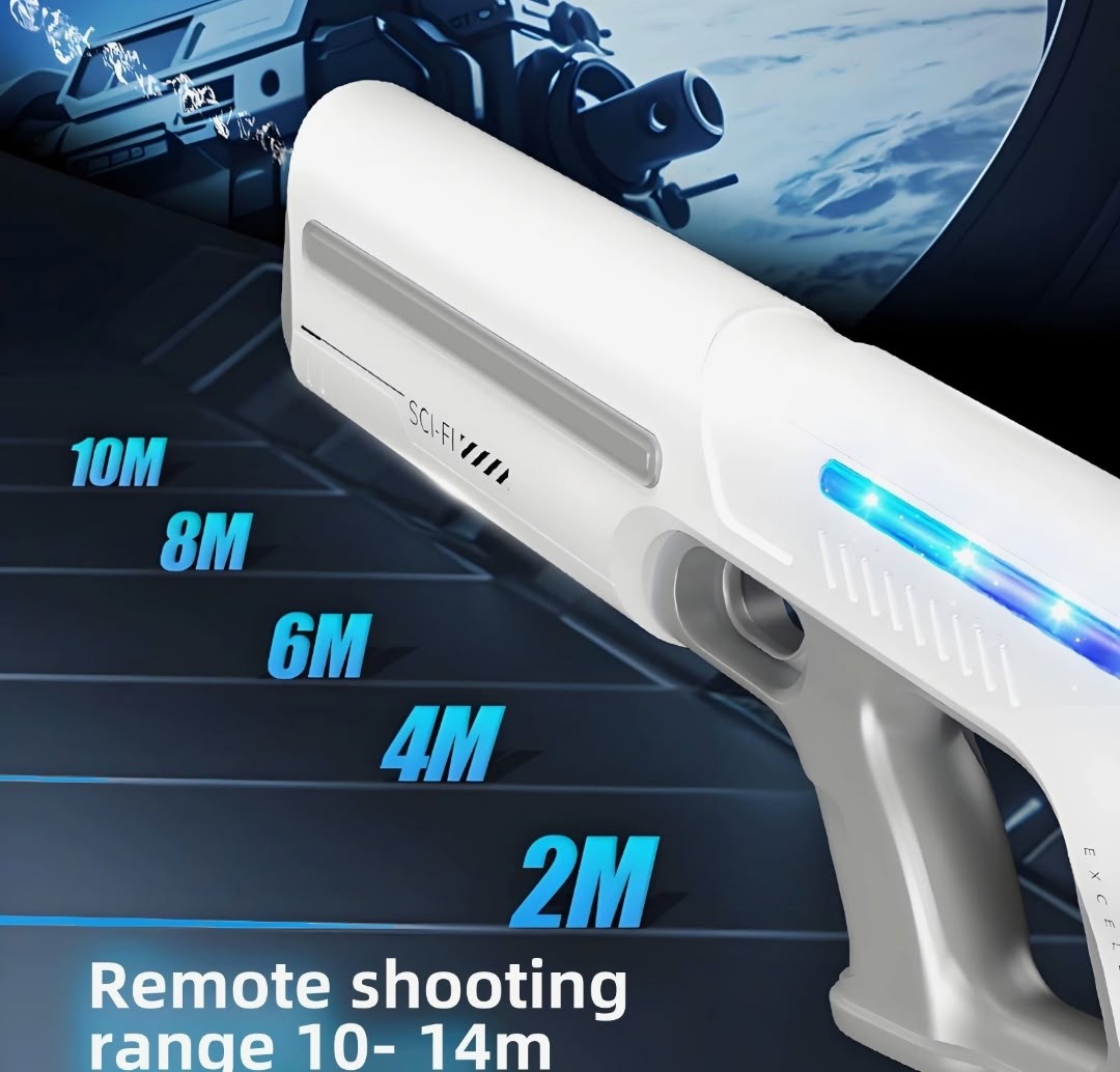 автоматический электрический водяной пистолет,электрический водяной пистолет,водяной пистолет автоматический,импульсный водяной пистолет,водяной пистолет большой