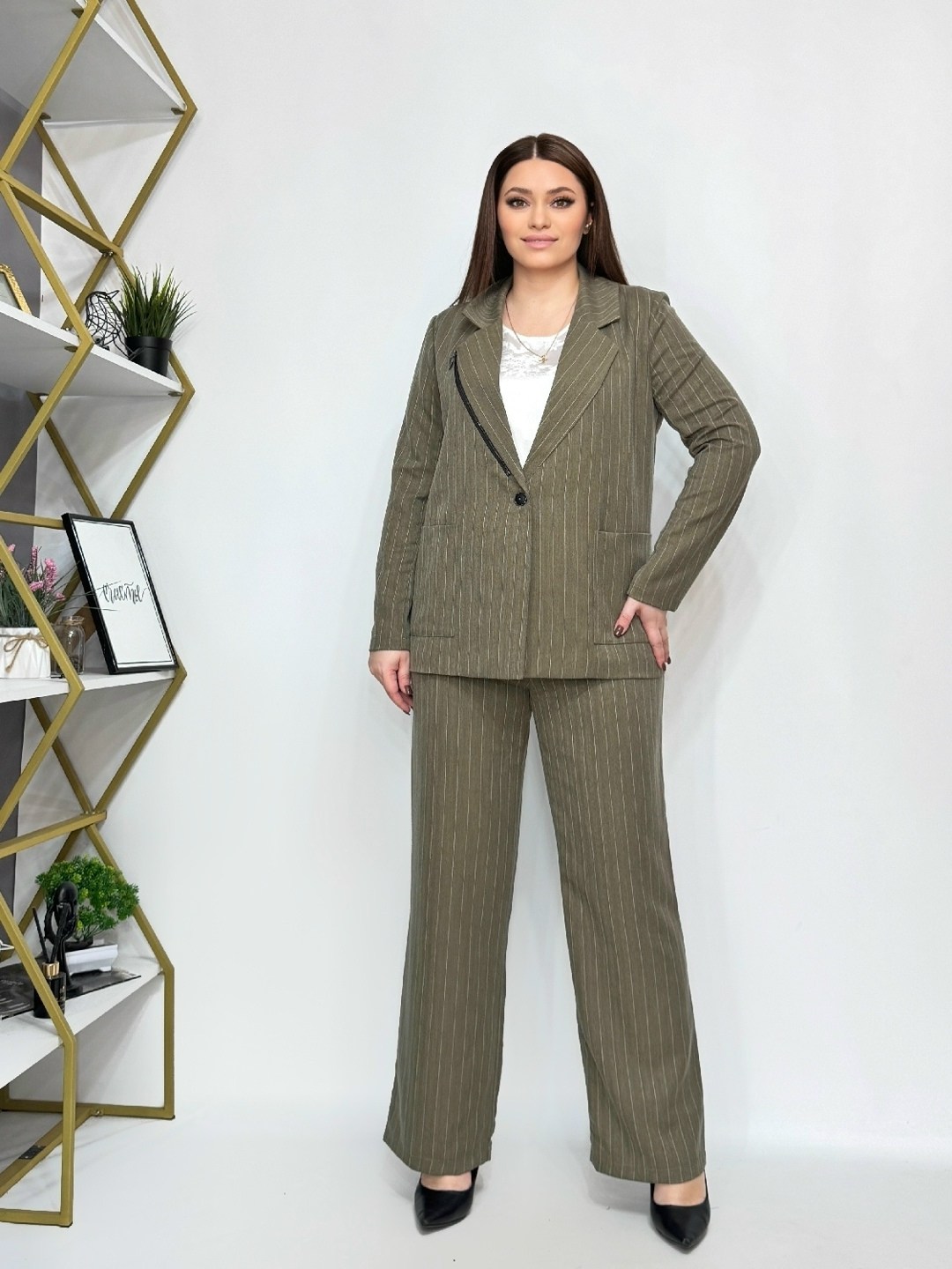 женские костюмы брючные,брючный костюм 2058 серый amberastyle,брючный классический костюм,серый брючный костюм женский,женский брючный костюм двойка