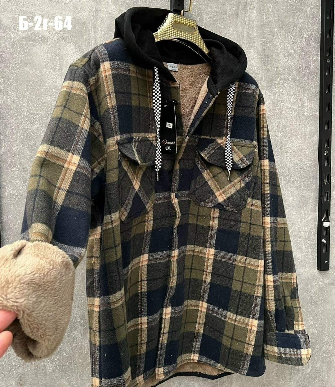 рубашка теплая в клетку оверсайз,рубашка теплая в клетку с капюшоном,рубашка с капюшоном теплая,рубашка на меху,рубашка теплая
