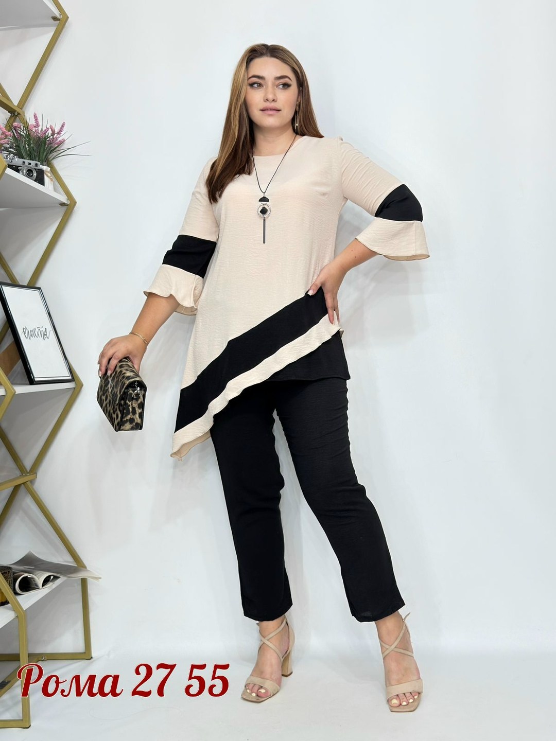 костюм брючный с туникой,женские костюмы больших размеров,брючный костюм больших размеров,нарядный брючный костюм,туника нарядная