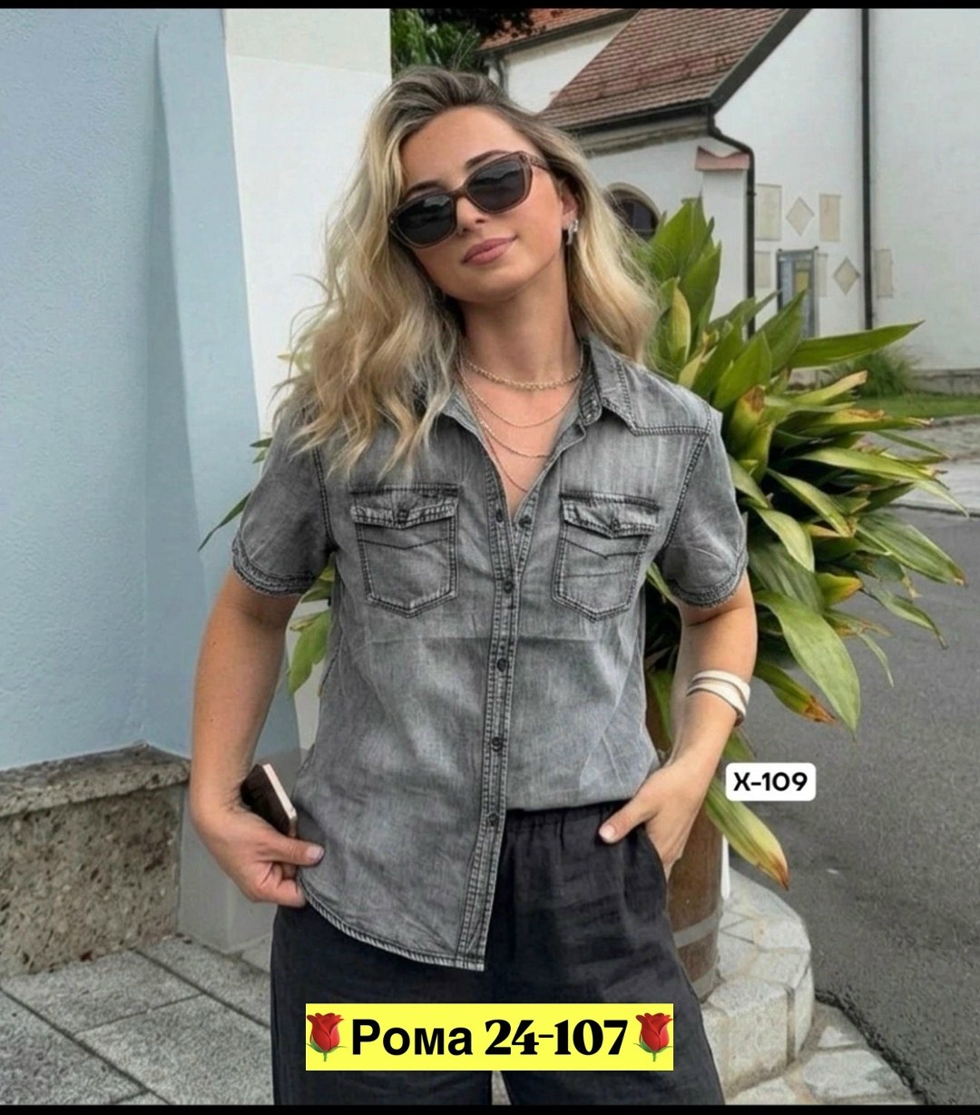 рубашка женская джинсовая,джинсовая рубашка,рубашка,женская рубашка,джинсовая рубашка с коротким рукавом