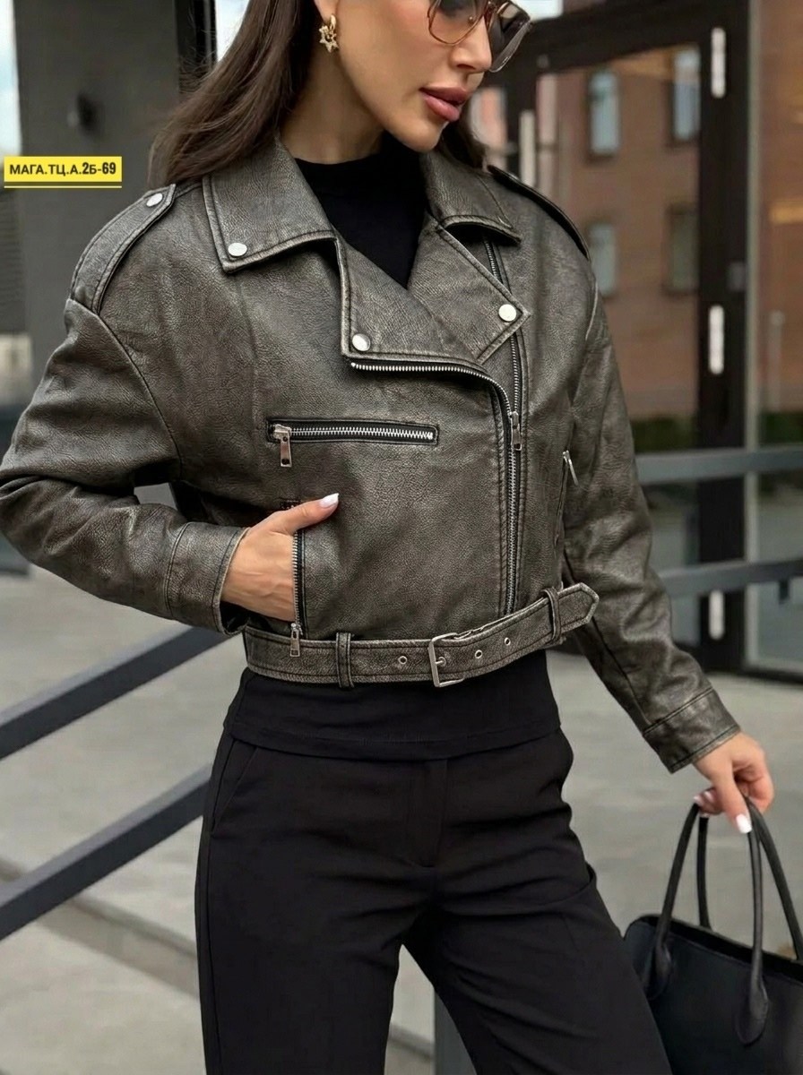 косуха кожаная куртка оверсайз saint shine,женская косуха,косуха,косуха куртка весна-осень кожаная y2k,куртка косуха