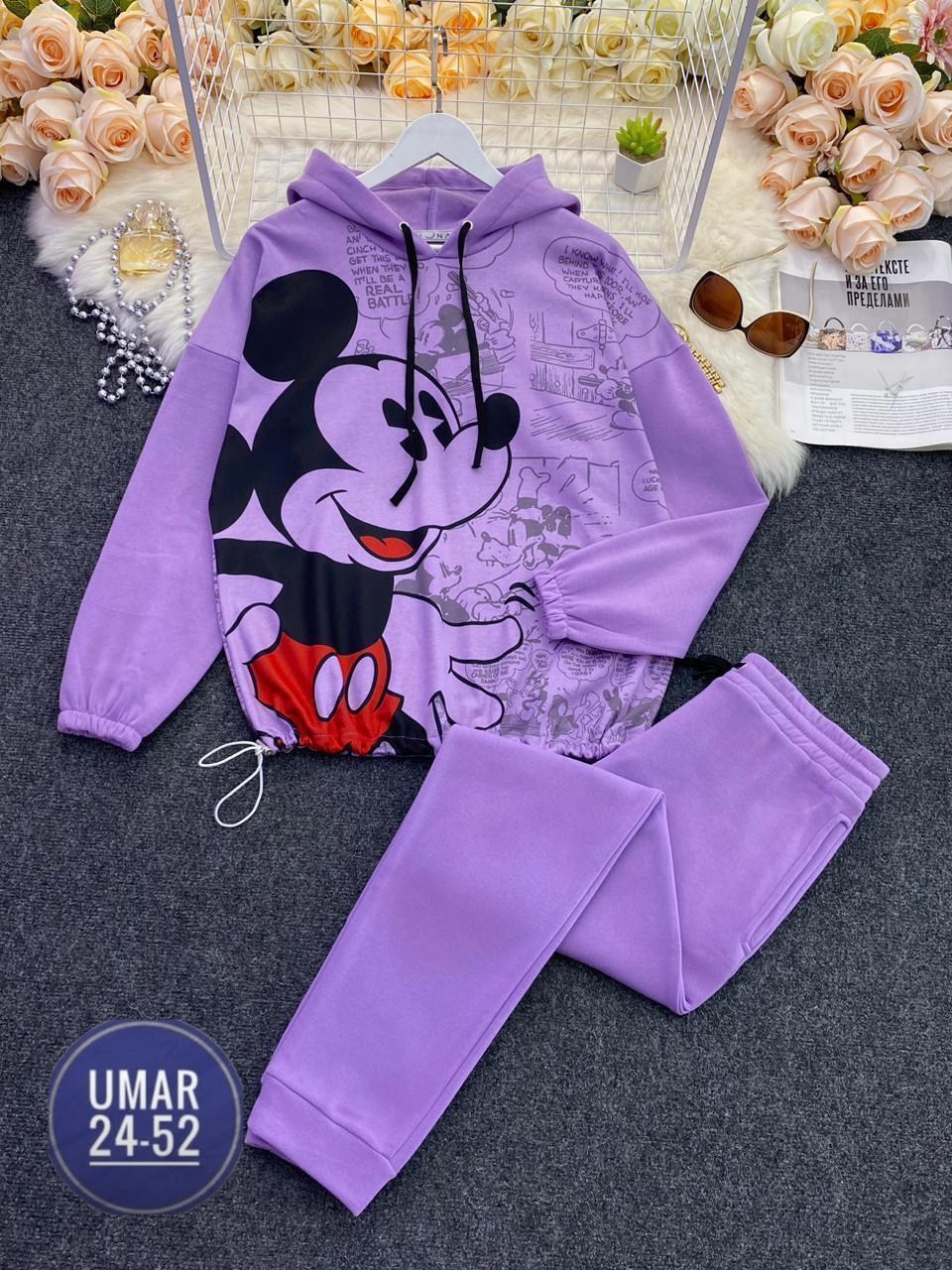 спортивный костюм с микки маусом женский,cпортивный костюм теплый,женский спортивный костюм на флисе,спортивный костюм микимаус женский,костюм на флисе
