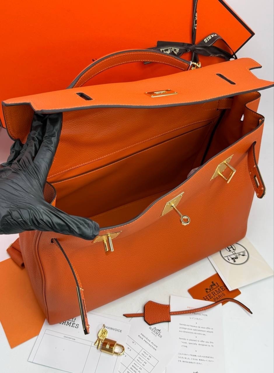 hermes сумка,hermes оранжевая кожаная сумка тоут,женская сумка hermes,сумка hermes kelly оранжевая,сумка hermes kelly