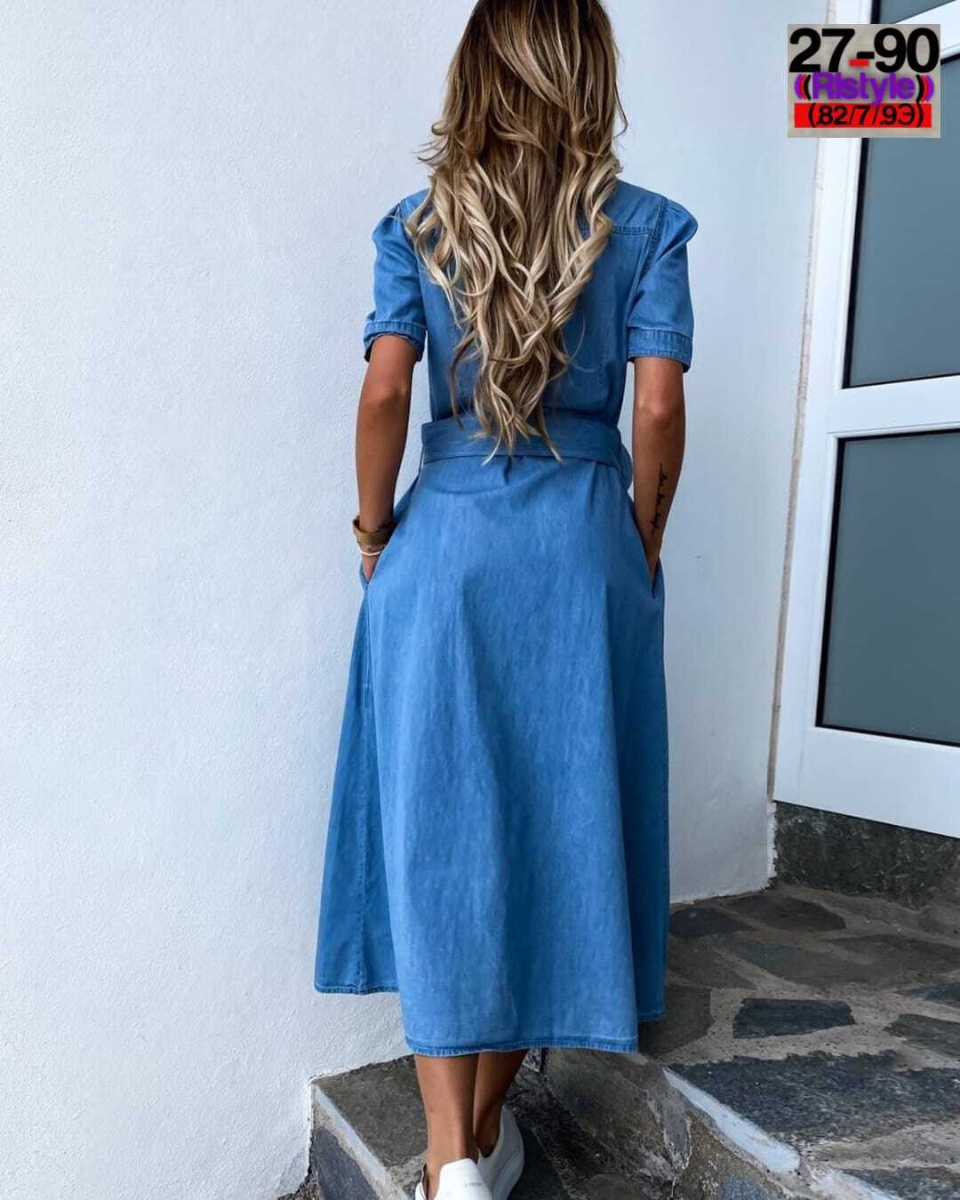 джинсовое платье женское,джинсовое платье сарафан миди style spark,платье джинс,джинсовое платье миди,джинсовая платье